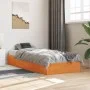 Wachsbrauner Bettrahmen aus massivem Kiefernholz, 75 x 190 cm von , Betten und Lattenroste - Ref: Foro24-844822, Preis: 57,14...