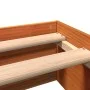 Wachsbrauner Bettrahmen aus massivem Kiefernholz, 75 x 190 cm von , Betten und Lattenroste - Ref: Foro24-844822, Preis: 57,14...