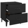Nachttisch 2 Einheiten schwarz 40x35x47,5 cm von vidaXL, Nachttische - Ref: Foro24-811991, Preis: 83,22 €, Rabatt: %