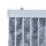 Silver chenille mosquito net curtain 100x220 cm by vidaXL, Mosquito nets for windows - Ref: Foro24-284287, Price: 65,10 €, Di...