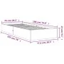 Wachsbrauner Bettrahmen aus massivem Kiefernholz, 75 x 190 cm von , Betten und Lattenroste - Ref: Foro24-844822, Preis: 57,14...