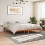 Bettgestell aus massivem, wachsbraunem Kiefernholz, 120 x 200 cm von , Betten und Lattenroste - Ref: Foro24-844869, Preis: 94...