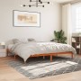 Estructura de cama madera maciza pino marrón cera 120x200 cm de , Camas y somieres - Ref: Foro24-844869, Precio: 96,01 €, Des...