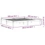 Bettgestell aus massivem, wachsbraunem Kiefernholz, 120 x 200 cm von , Betten und Lattenroste - Ref: Foro24-844869, Preis: 94...