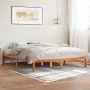 Estructura de cama madera maciza pino marrón cera 150x200 cm de , Camas y somieres - Ref: Foro24-844860, Precio: 86,53 €, Des...