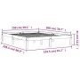 Estructura de cama madera maciza pino marrón cera 150x200 cm de , Camas y somieres - Ref: Foro24-844860, Precio: 86,53 €, Des...