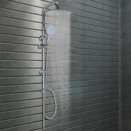 Kit de ducha combinado con ducha de mano acero inoxidable de vidaXL, Cabezales de ducha - Ref: Foro24-145056, Precio: 68,86 €...