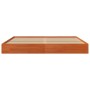 Solid wax brown pine wood bed frame 180x200 cm by , Beds and slatted bases - Ref: Foro24-844815, Price: 138,17 €, Discount: %