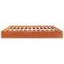 Solid wax brown pine wood bed frame 180x200 cm by , Beds and slatted bases - Ref: Foro24-844815, Price: 138,17 €, Discount: %