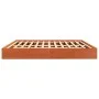 Solid wax brown pine wood bed frame 180x200 cm by , Beds and slatted bases - Ref: Foro24-844815, Price: 138,17 €, Discount: %