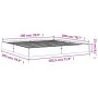 Solid wax brown pine wood bed frame 180x200 cm by , Beds and slatted bases - Ref: Foro24-844815, Price: 138,17 €, Discount: %