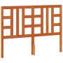 Cabecero de cama madera maciza de pino marrón cera 135 cm de , Cabeceros y pies de cama - Ref: Foro24-844190, Precio: 40,17 €