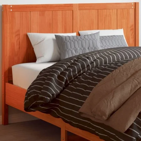 Bettkopfteil aus massivem, wachsbraunem Kiefernholz, 150 cm von , Kopf- und Fußteile - Ref: Foro24-844242, Preis: 51,95 €, Ra...