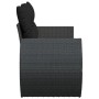 2-seater garden sofa with black synthetic rattan cushions by , Outdoor sofas - Ref: Foro24-365991, Price: 171,71 €, Discount: %