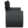 2-seater garden sofa with black synthetic rattan cushions by , Outdoor sofas - Ref: Foro24-365991, Price: 163,77 €, Discount: %