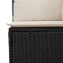 2-Sitzer-Gartensofa mit schwarzen synthetischen Rattankissen von , Outdoor-Sofas - Ref: Foro24-365998, Preis: 146,92 €, Rabat...