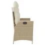 Gartenliege mit beigen synthetischen Rattankissen von , Gartenbänke - Ref: Foro24-368239, Preis: 187,51 €, Rabatt: %