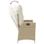 Gartenliege mit beigen synthetischen Rattankissen von , Gartenbänke - Ref: Foro24-368239, Preis: 187,51 €, Rabatt: %