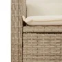 Gartenliege mit beigen synthetischen Rattankissen von , Gartenbänke - Ref: Foro24-368239, Preis: 187,51 €, Rabatt: %