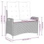 Garden recliner with beige synthetic rattan cushions by , garden benches - Ref: Foro24-368239, Price: 187,51 €, Discount: %