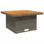 Synthetic rattan and gray acacia wood garden table 80x80x71 cm by , Garden tables - Ref: Foro24-368270, Price: 135,29 €, Disc...