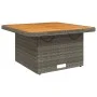 Synthetic rattan and gray acacia wood garden table 80x80x71 cm by , Garden tables - Ref: Foro24-368270, Price: 135,29 €, Disc...