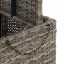 Mesa de jardín ratán sintético y madera acacia gris 80x80x71 cm de , Mesas de jardín - Ref: Foro24-368270, Precio: 121,98 €, ...