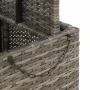 Synthetic rattan and gray acacia wood garden table 80x80x71 cm by , Garden tables - Ref: Foro24-368270, Price: 135,29 €, Disc...