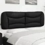 Black synthetic leather padded bed headboard 160 cm by , Headboards and footboards - Ref: Foro24-374595, Price: 82,98 €, Disc...