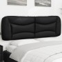 Gepolstertes Bettkopfteil aus schwarzem Kunstleder, 160 cm von , Kopf- und Fußteile - Ref: Foro24-374595, Preis: 73,70 €, Rab...