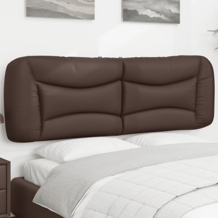 Brown synthetic leather padded bed headboard 160 cm by , Headboards and footboards - Ref: Foro24-374597, Price: 89,94 €, Disc...