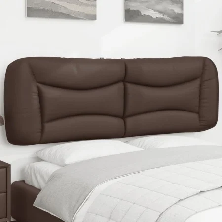 Gepolstertes Bettkopfteil aus braunem Kunstleder, 160 cm von , Kopf- und Fußteile - Ref: Foro24-374597, Preis: 88,68 €, Rabat...