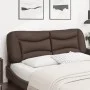 Gepolstertes Bettkopfteil aus braunem Kunstleder, 160 cm von , Kopf- und Fußteile - Ref: Foro24-374597, Preis: 88,68 €, Rabat...