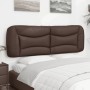 Brown synthetic leather padded bed headboard 160 cm by , Headboards and footboards - Ref: Foro24-374597, Price: 89,94 €, Disc...