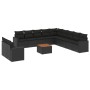 Set de sofás de jardín 12 piezas cojines ratán sintético negro de , Conjuntos de jardín - Ref: Foro24-3224200, Precio: 800,71...
