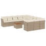 12-piece garden sofa set and brown synthetic rattan cushions by , Garden sets - Ref: Foro24-3223909, Price: 740,99 €, Discoun...