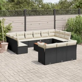 14-piece garden sofa set with black synthetic rattan cushions by , Garden sets - Ref: Foro24-3223921, Price: 808,78 €, Discou...