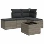 Gartensofa-Set mit Kissen, 5-teilig, graues synthetisches Rattan von , Gartensets - Ref: Foro24-3249329, Preis: 271,69 €, Rab...