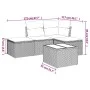 Gartensofa-Set mit Kissen, 5-teilig, graues synthetisches Rattan von , Gartensets - Ref: Foro24-3249329, Preis: 271,69 €, Rab...