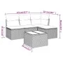 Garden sofa set with cushions 5 pieces beige synthetic rattan by , Garden sets - Ref: Foro24-3249348, Price: 298,87 €, Discou...