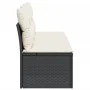 3-seater garden sofa with PE rattan cushions in black by , Outdoor sofas - Ref: Foro24-366015, Price: 151,00 €, Discount: %