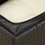 3-Sitzer-Gartensofa mit PE-Rattankissen in Schwarz von , Outdoor-Sofas - Ref: Foro24-366015, Preis: 151,00 €, Rabatt: %