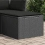 Taburete de jardín y cojín ratán sintético negro 55x55x37cm de , Otomanas de exterior - Ref: Foro24-365966, Precio: 50,71 €, ...