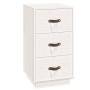 Massivholz Nachttisch aus weißer Kiefer 40x40x75 cm von vidaXL, Nachttische - Ref: Foro24-818337, Preis: 79,32 €, Rabatt: %