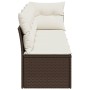 Gartensofa mit Kissen, 4-Sitzer, braunes synthetisches Rattan von , Outdoor-Sofas - Ref: Foro24-366202, Preis: 260,34 €, Raba...