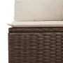 Garden sofa with cushions 4 seater brown synthetic rattan by , Outdoor sofas - Ref: Foro24-366202, Price: 256,80 €, Discount: %