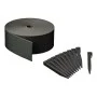Nature Garden Edging Set with Spikes Black 7.5 cm x 10 m by , Garden edging and edging - Ref: Foro24-447502, Price: 33,20 €, ...