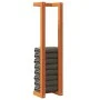 Waxed brown solid pine wood towel rack 23x18x90 cm by , Towel racks - Ref: Foro24-844474, Price: 23,23 €, Discount: %