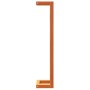 Waxed brown solid pine wood towel rack 23x18x90 cm by , Towel racks - Ref: Foro24-844474, Price: 23,56 €, Discount: %