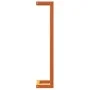 Waxed brown solid pine wood towel rack 23x18x90 cm by , Towel racks - Ref: Foro24-844474, Price: 23,23 €, Discount: %